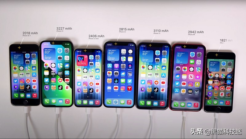 苹果最近7部手机续航怎么样，7部iPhone续航对比